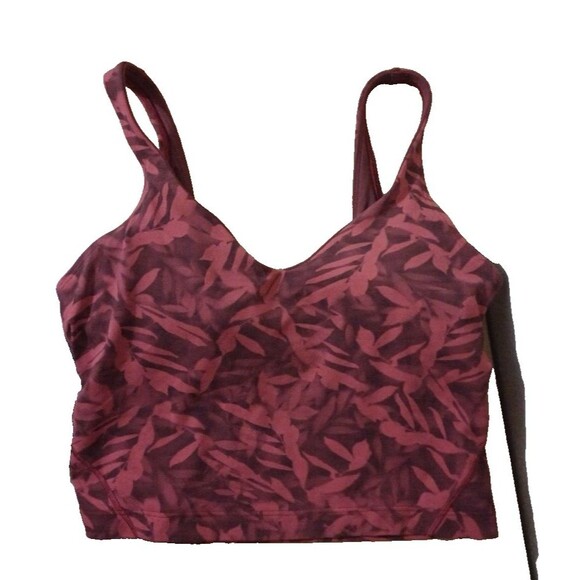 Lululemon Women Align Tank Top Red Multi Size 6 - Picture 4 of 8